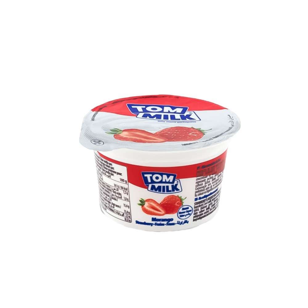 Yogurt pasteurizado sabor fresa Tom Milk (100 g / 3. 53 oz)
