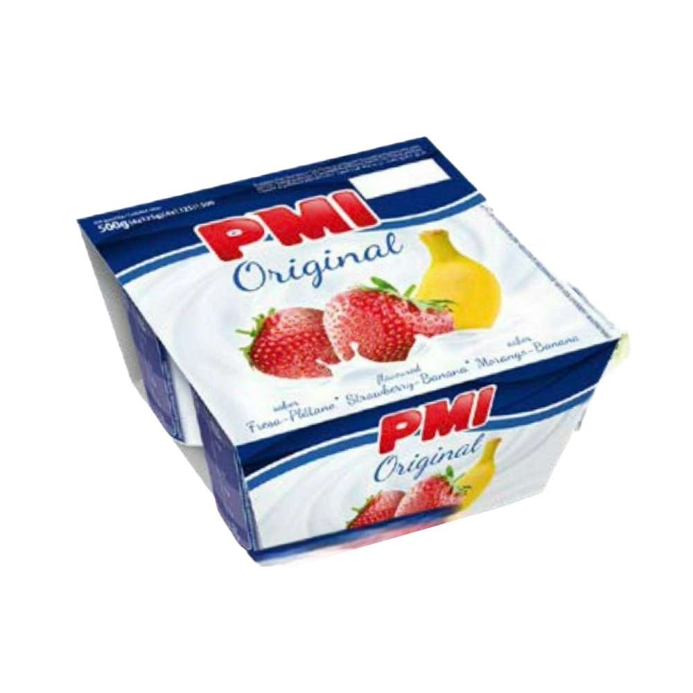 Yogurt sabor fresa - plátano pmi (4 x 120 g / 4. 23 oz)