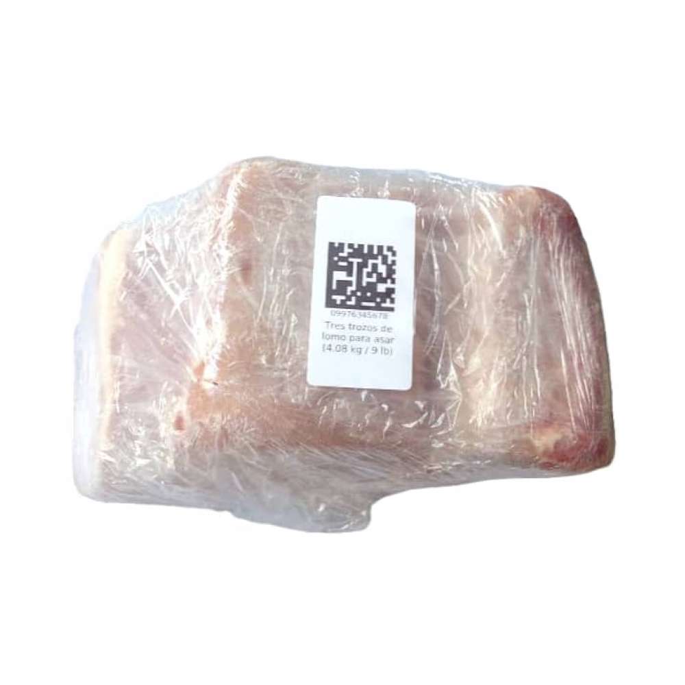 Tres trozos de lomo para asar (4. 08 kg / 9 lb)