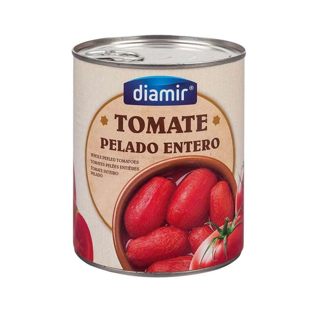 Tomate pelado entero Diamir (2. 5 kg / 5. 51 lb)