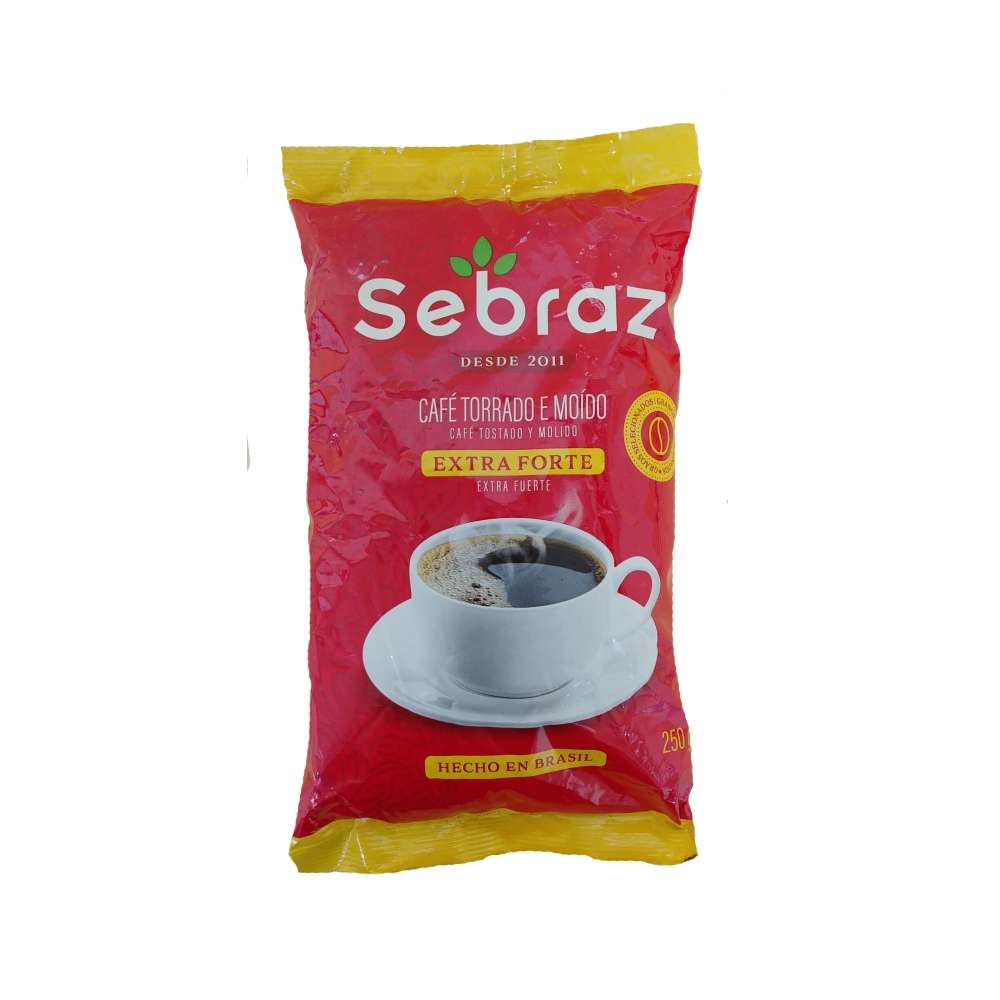 Cafe extrafuerte tostado y molido Sebraz (250 g / 8. 8 oz)
