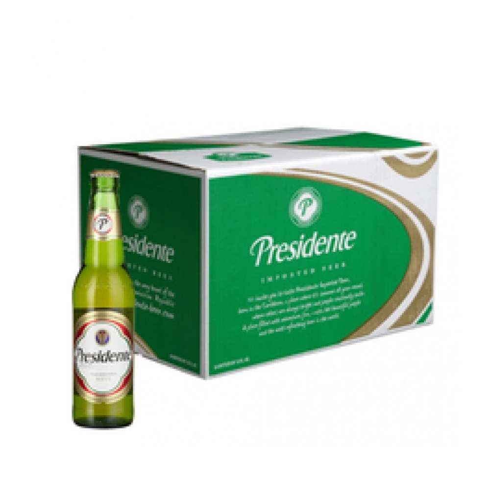 Caja de cerveza Presidente (24 x 12 oz fl)