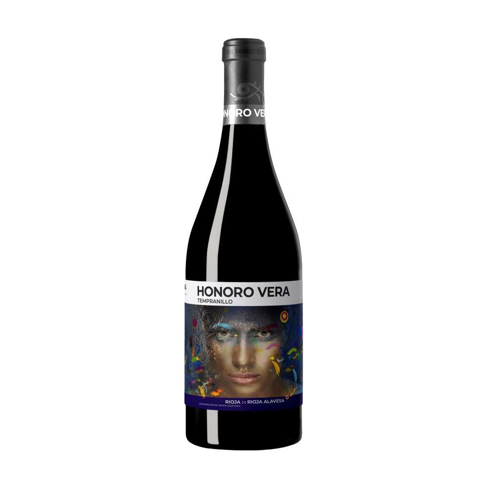 Vino tinto Tempranillo Honoro Vera (750 ml)