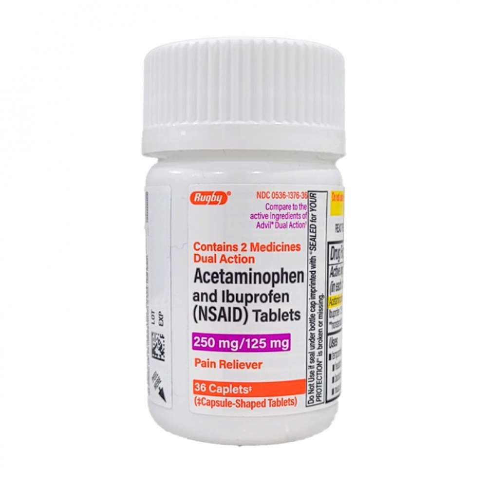 Acetaminofen 250 mg + Ibuprofeno 125 mg (36 cápsulas)