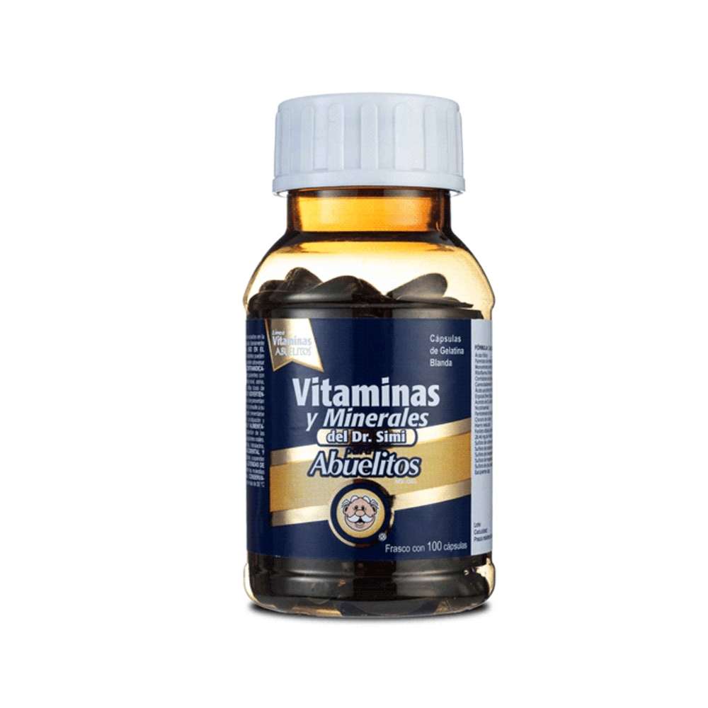 Vitaminas y minerales para abuelitos Dr. Simi (100 cápsulas)