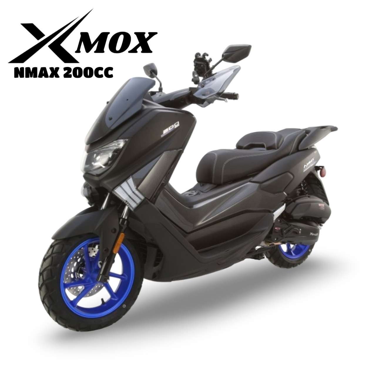 Moto de gasolina xmox n-max 200CC - 2025 negra